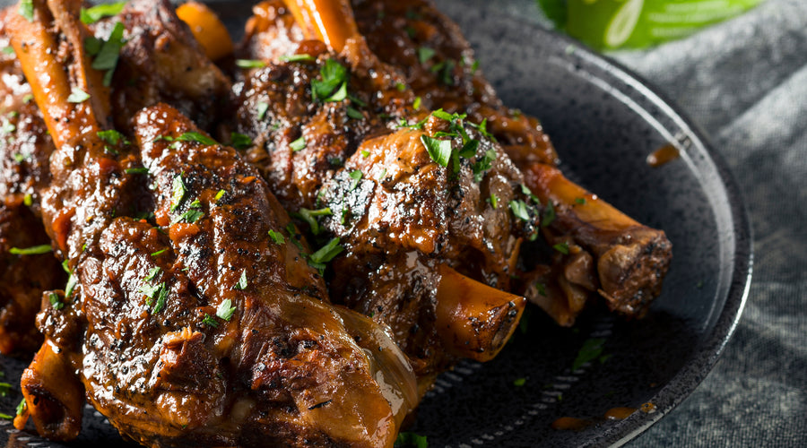 Lamb Shank and Fatty's Cucumber & Dill Mojito  🐣  🍹⁠ Mouthwatering Easter Recipes with Fatty's Cocktail Pairings