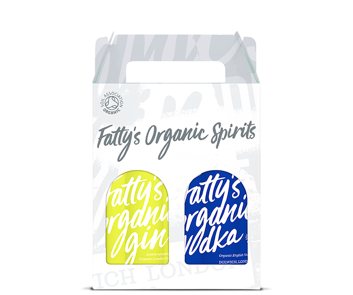 Fatty's Organic London Dry Gin & Vodka 2 x 20cl Gift Box