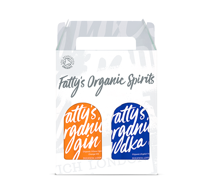 FATTY'S ORGANIC VODKA & WINTER SPICED ORANGE GIN 2 X 20CL GIFT BOX
