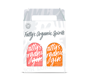 FATTY'S ORGANIC WINTER SPICED ORANGE GIN & PINK GRAPEFRUIT SPIRIT 2 X 20CL GIFT BOX