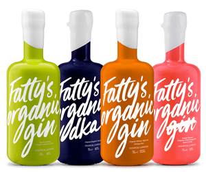 Mixed 4 bottle case - samples each Fatty's Organic Spirits Product 70cl