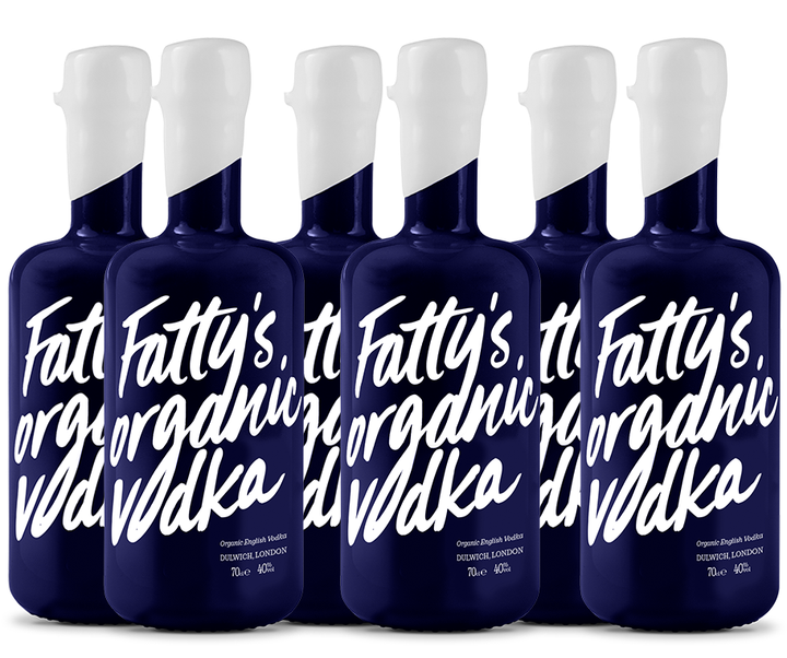 Case of 6 Fatty's Organic Vodka 70cl | 40%vol