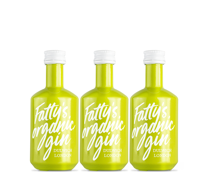3 x Fatty's Organic London Dry Miniatures 5cl | 40% vol